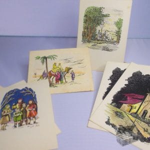 Lote de 24 postales Vintage 10 x 14,5 cm (aprox)