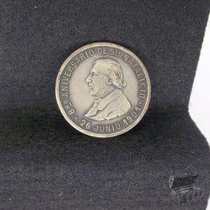 Medalla - 80 Aniversario Natalicio De Mitre - 1901 - 26mm