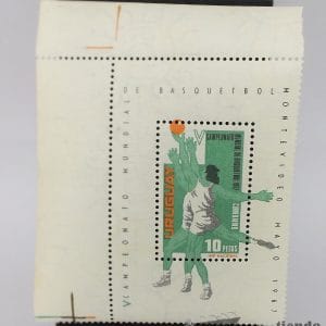 Uruguay - Sello Campeonato Mundial De Basquetbol 1967.