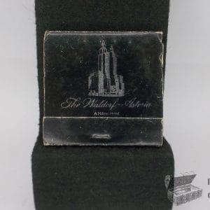 Caja de Fosforos - Waldorf Astoria - Vintaje