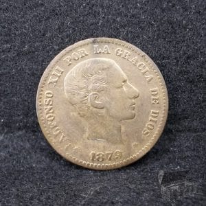 España - (reino) - 5 Centimos - 1879 Om - Alfonso Xii.