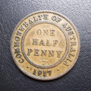 Australia - 1/2 Penny - 1917
