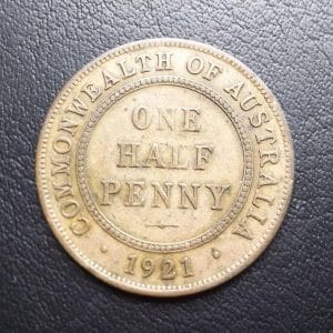 Australia - 1/2 Penny - 1921
