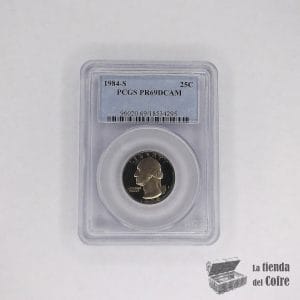 Estados Unidos - 25 Cent - 1984 "S" - (Silver) - (PCGS)