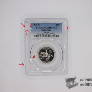 Estados Unidos - 25 Cent 1999s (Delawer) - Plata - (PCGS) PR69DCAM