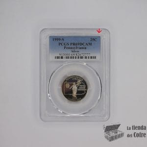 Estados Unidos - 25 Cent 1999s (Pennsylvania) - Plata - (PCGS) PR69DCAM