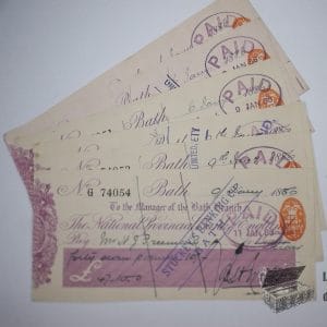 Cheque Banco Provincial Nacional de Inglaterra - 1886