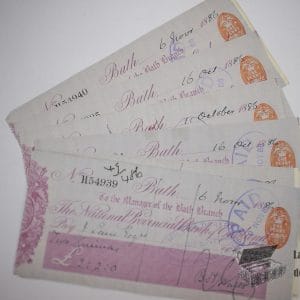Cheque Banco Provincial Nacional de Inglaterra - 1886 (Nº2)