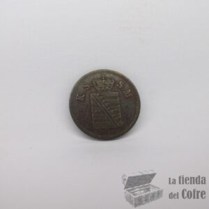 SAJONIA (Estado Alemán) - 1 Pfennig 1853 F - F. Agosto II