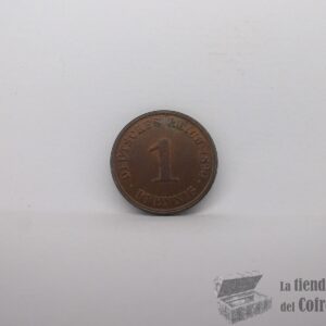 ALEMANIA (Imperio) - 1 Pfennig 1890 "J" - Cobre - XF (Km#10)