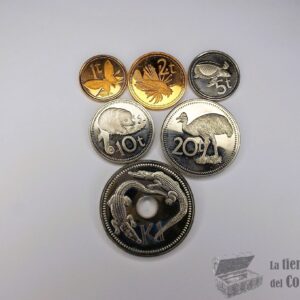 Papua Nueva Guinea - Lote de 6 Monedas Proof 1975
