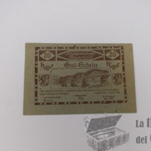 Ciudad de Mautern an der Donau (estado federado de Baja Austria) - 20 Heller 1920