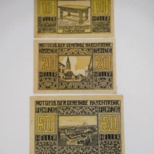 Municipio de Marchtrenk (estado federado de Alta Austria) - 10, 20 y 50 Heller 1920