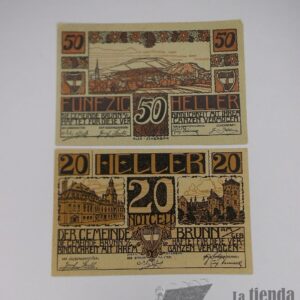 Ciudad comercial de Brünn am Gebirge (Baja Austria) - 20 y 50 Heller 1920