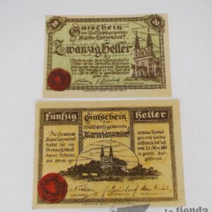 Municipio de Maria-Lanzendorf (Estado federado de Baja Austria) - 20 y 50 Heller 1920