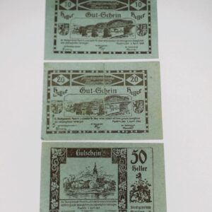 Ciudad de Mautern an der Donau (Estado federado de Baja Austria) - 10, 20 y 50 Heller 1920 (2)