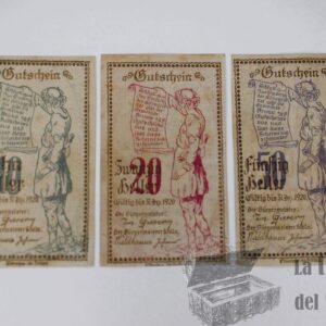 Municipio de Pöchlarn (Estado federado de Baja Austria) - 10, 20 y 50 Heller 1920