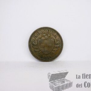 SUIZA - 2 Rappen 1893 B - (XF)